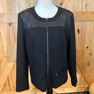 JM Collection Ladies Black Blazer